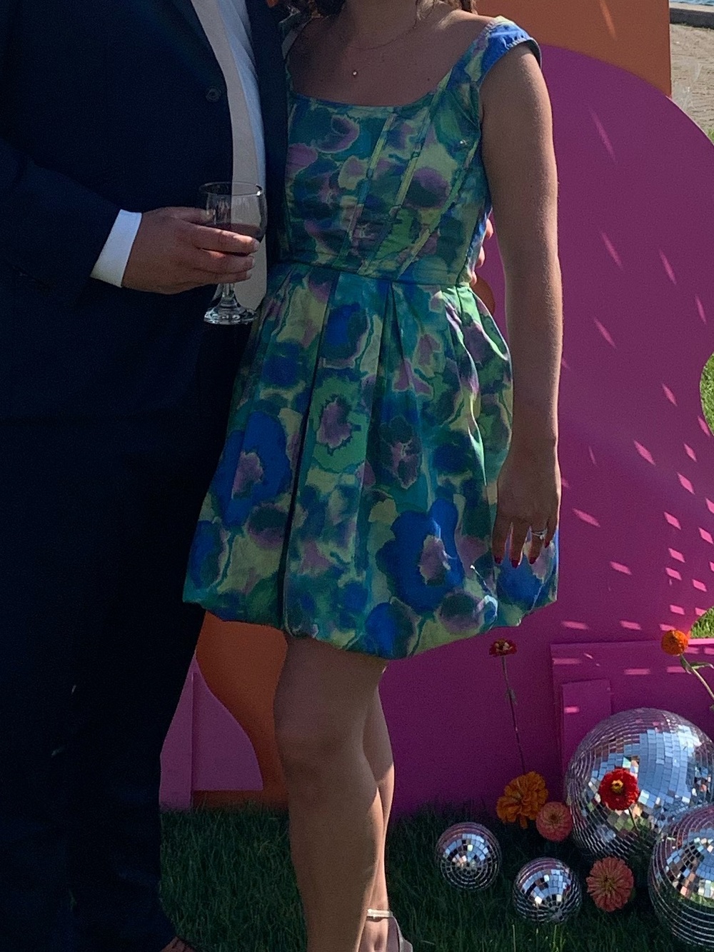 Floral Multicolor Bubble Dress